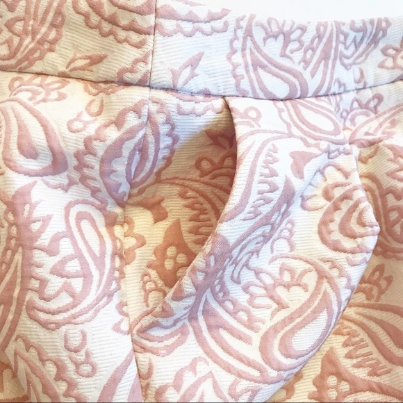 Victoria Beckham For Target Pleated Jacquard Blush Pink Shorts 0 - Picture 10 of 13